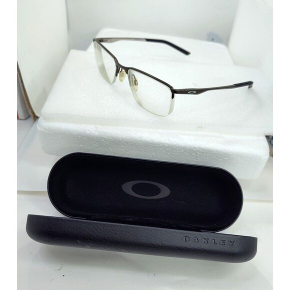 OAKLEY OX3218-0854 SOCKET 5.5 BrownSatin Lead EYEGLASSES Frames w CASE 52-18-136